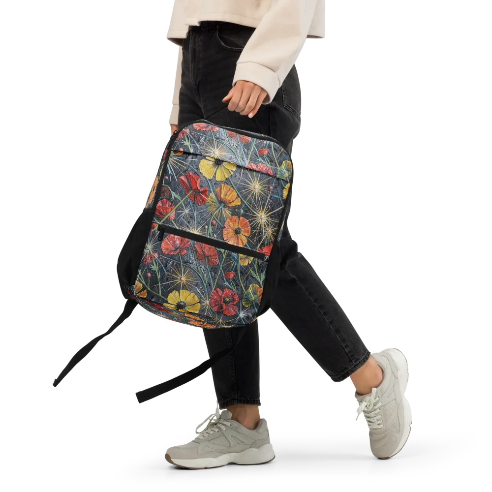 Poppy Nocturne on Utility Backpack — Front