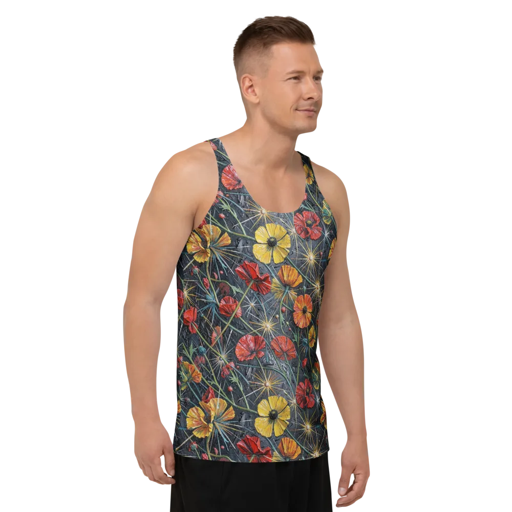 Poppy Nocturne on Men's Tank Top — Right Front