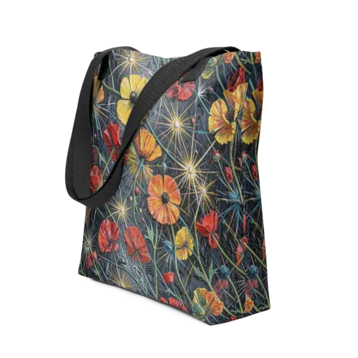 Poppy Nocturne on a Tote Bag