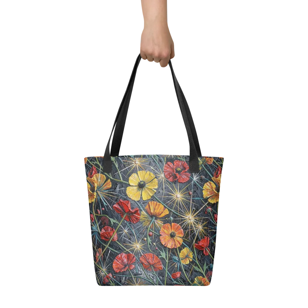 Poppy Nocturne on Tote Bag — Front