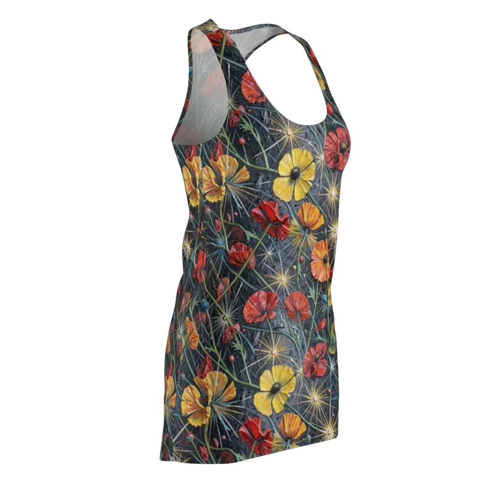 Poppy Nocturne on Racerback Dress — Front Side