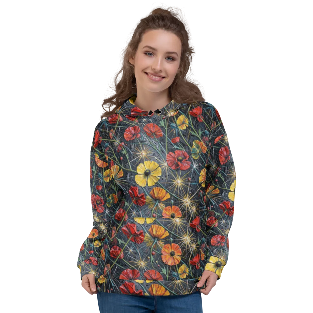 Poppy Nocturne on Hoodie — Front