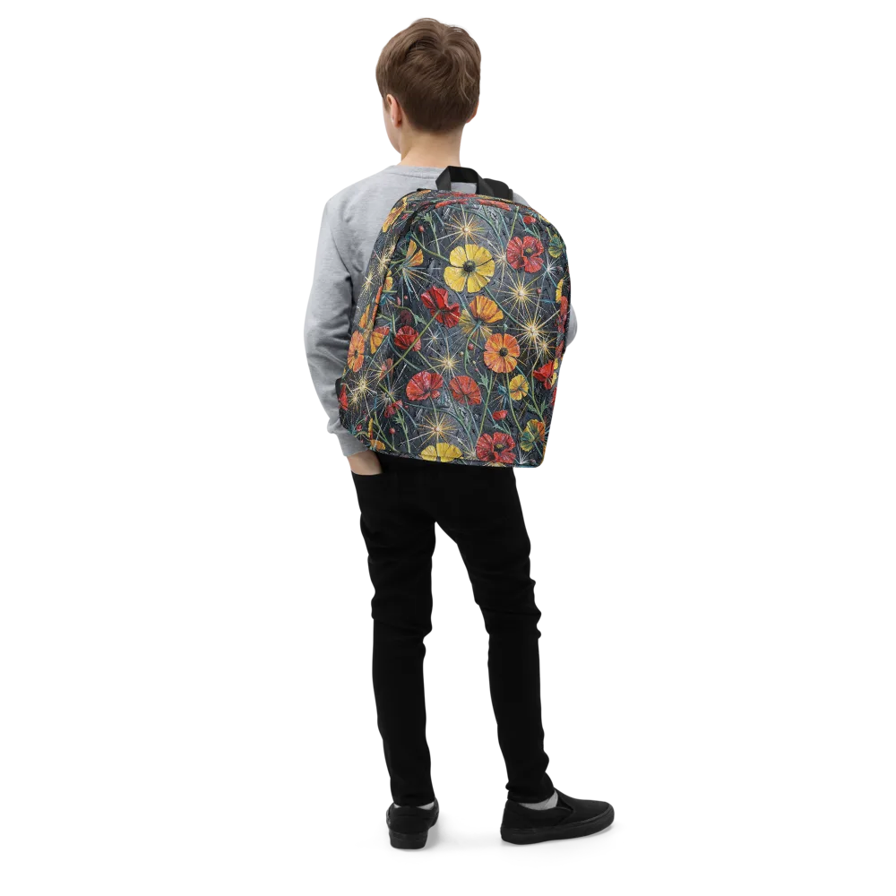 Poppy Nocturne on Minimalist Backpack — Right Front