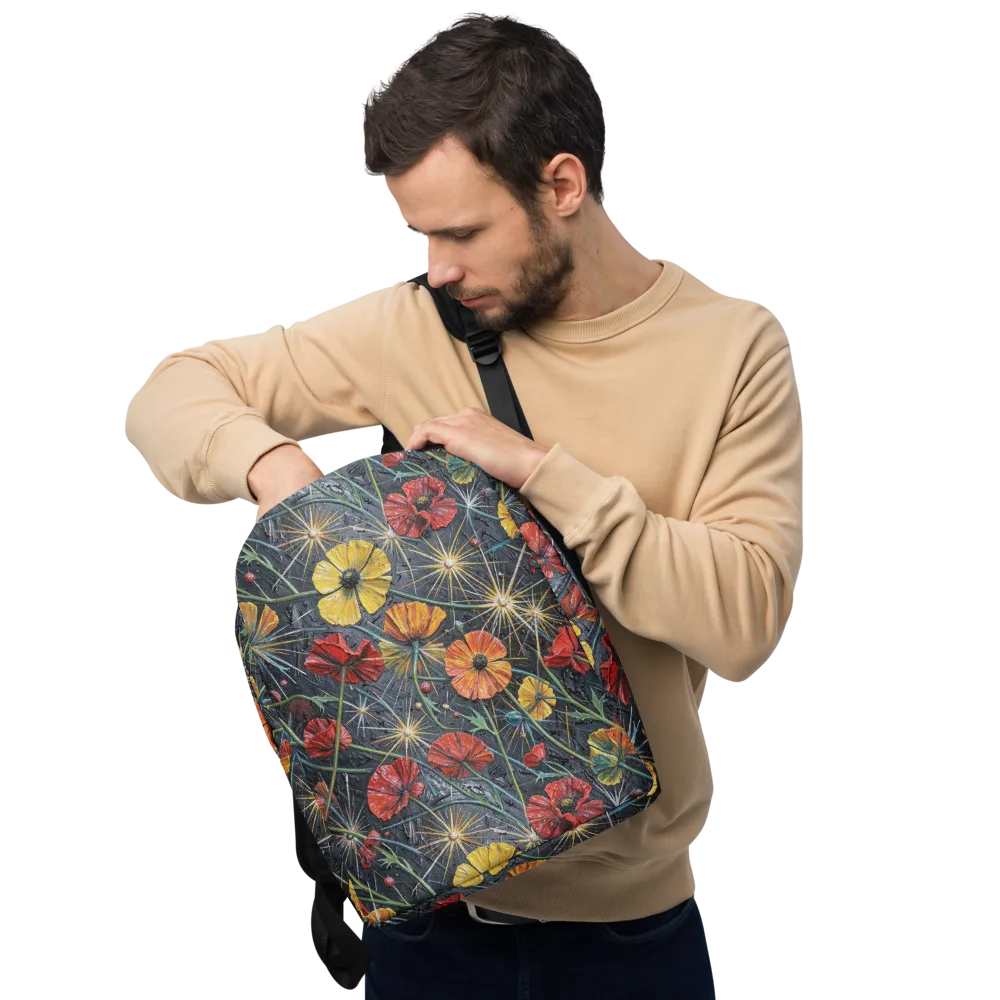 Poppy Nocturne on Minimalist Backpack — Front