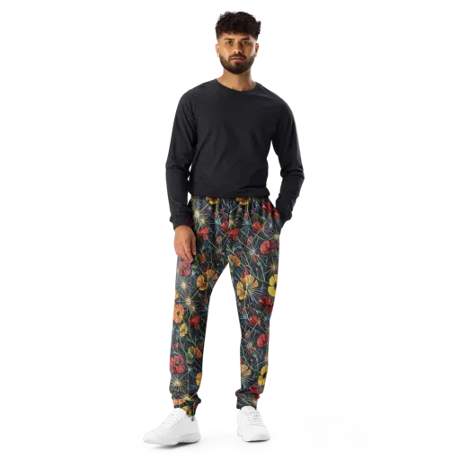 Poppy Nocturne on a Men's Joggers