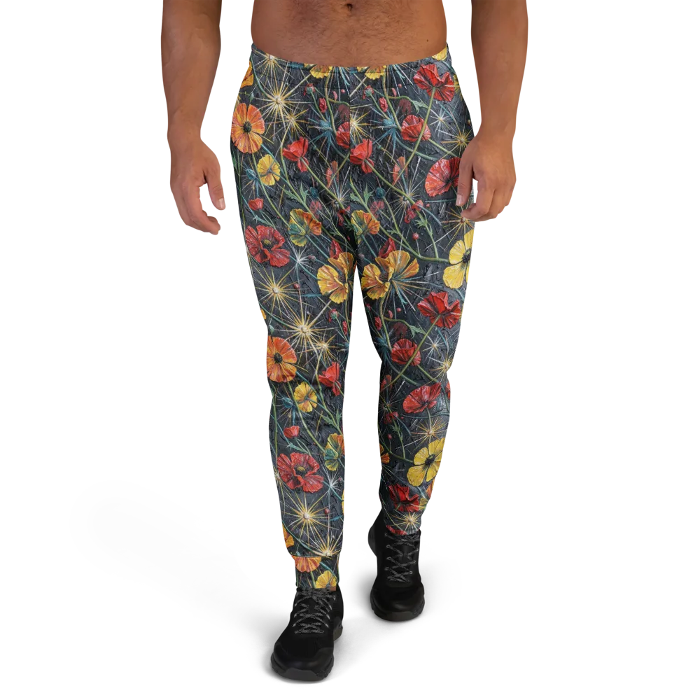 Poppy Nocturne on Men's Joggers — Front