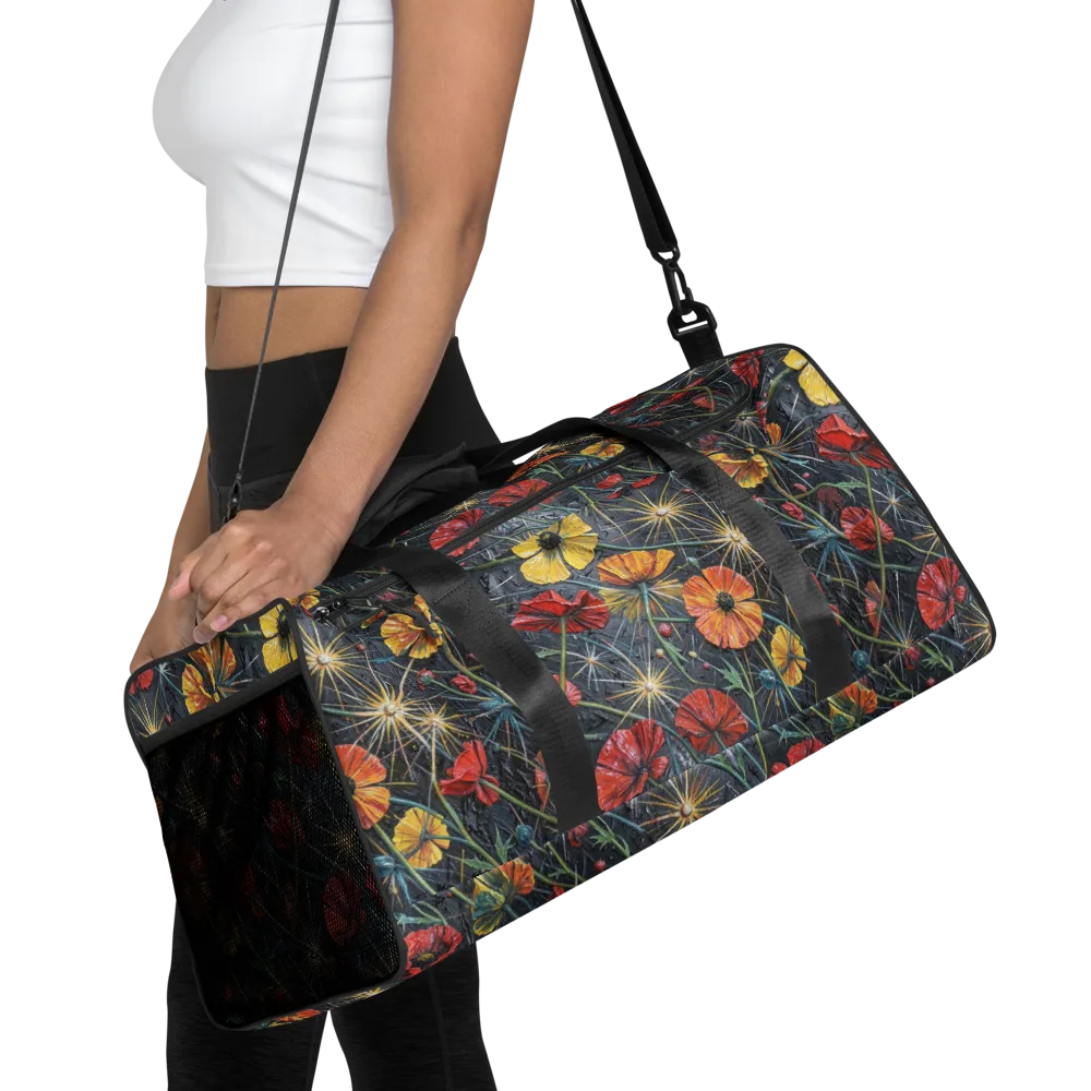 Poppy Nocturne on Duffle Bag — Front