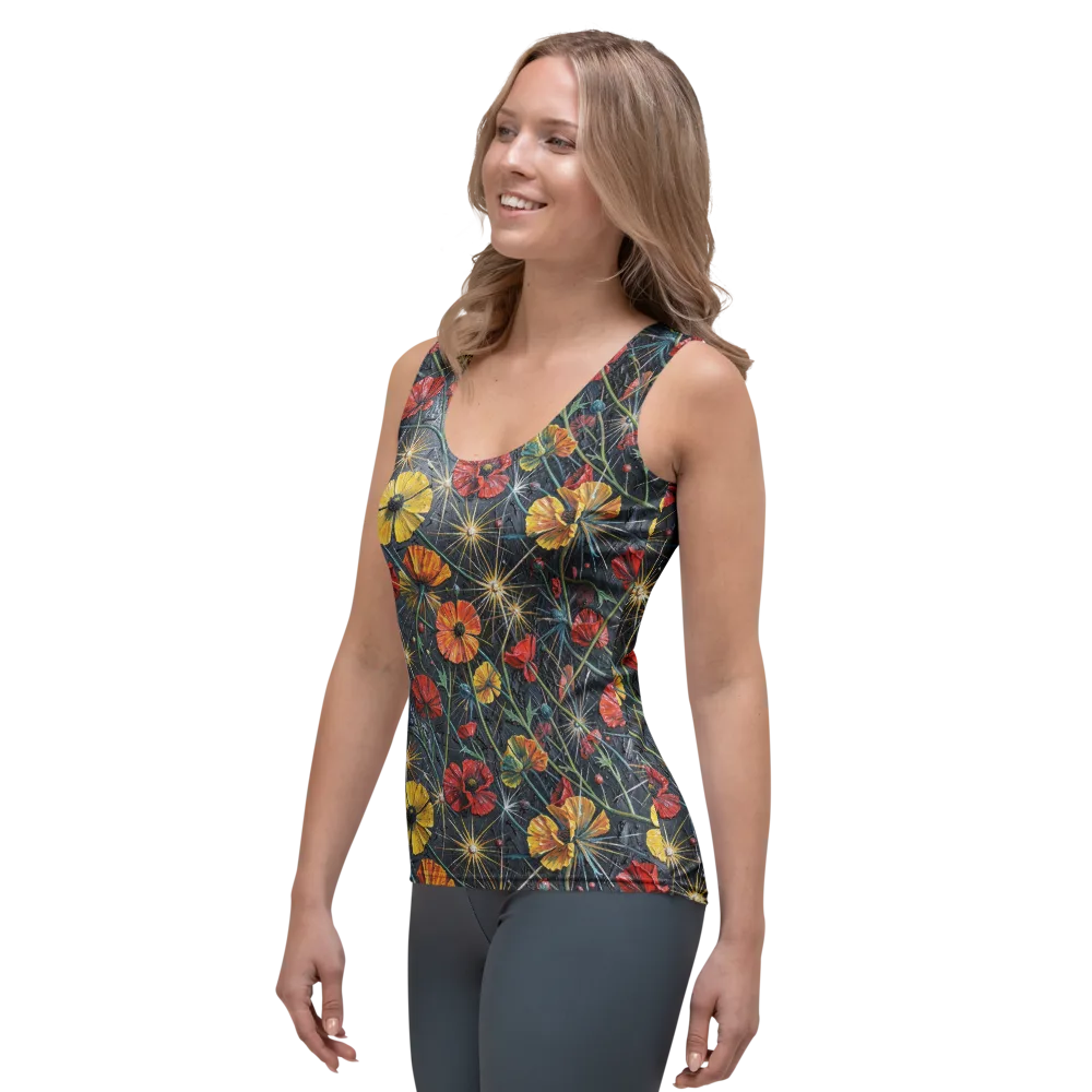 Poppy Nocturne on Women's Tank Top — Left Front