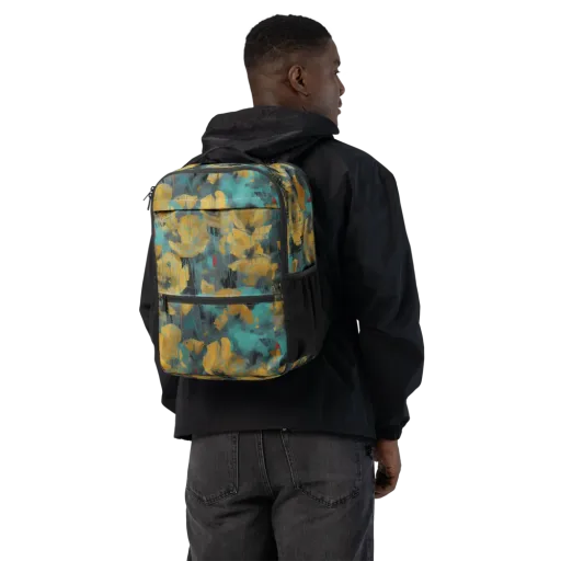 Turquoise Poppy Drift on a Utility Backpack