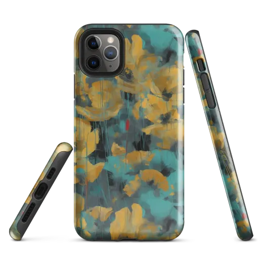 Turquoise Poppy Drift on a Tough Case for iPhone®