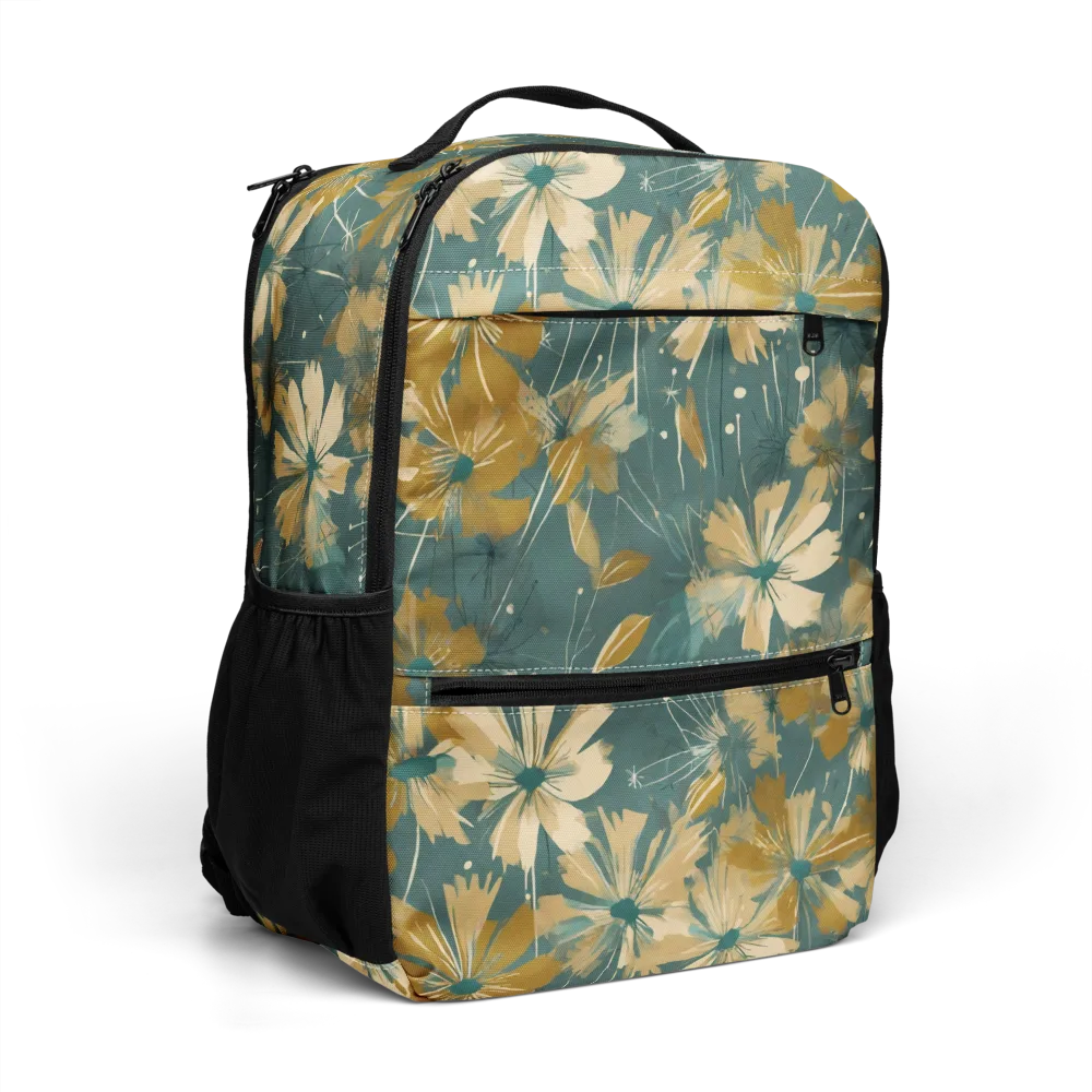 Gilded Bloom on Utility Backpack — Right Front