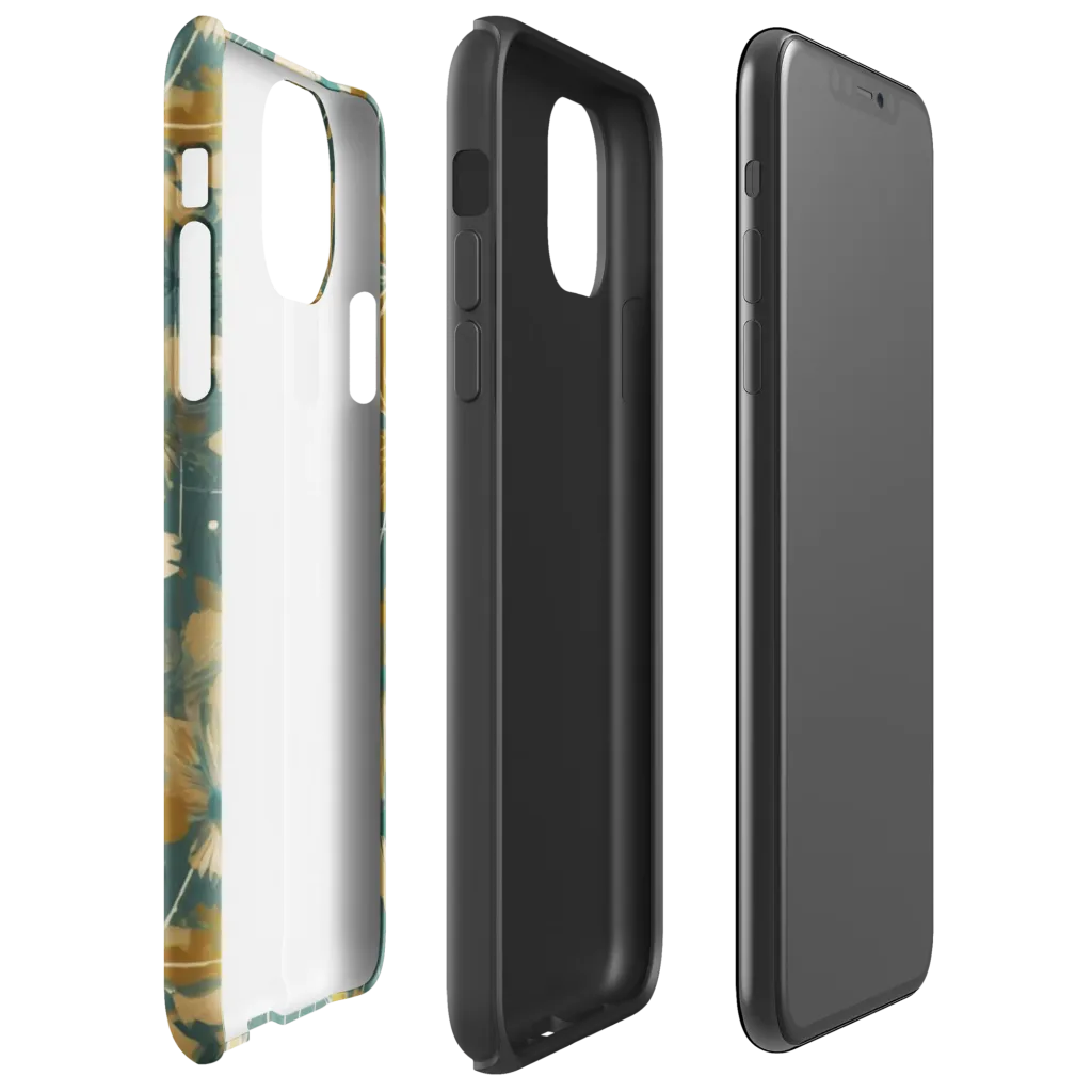 Gilded Bloom on Tough Case for iPhone® — Right