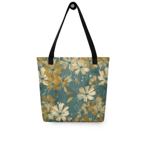 Gilded Bloom on a Tote Bag
