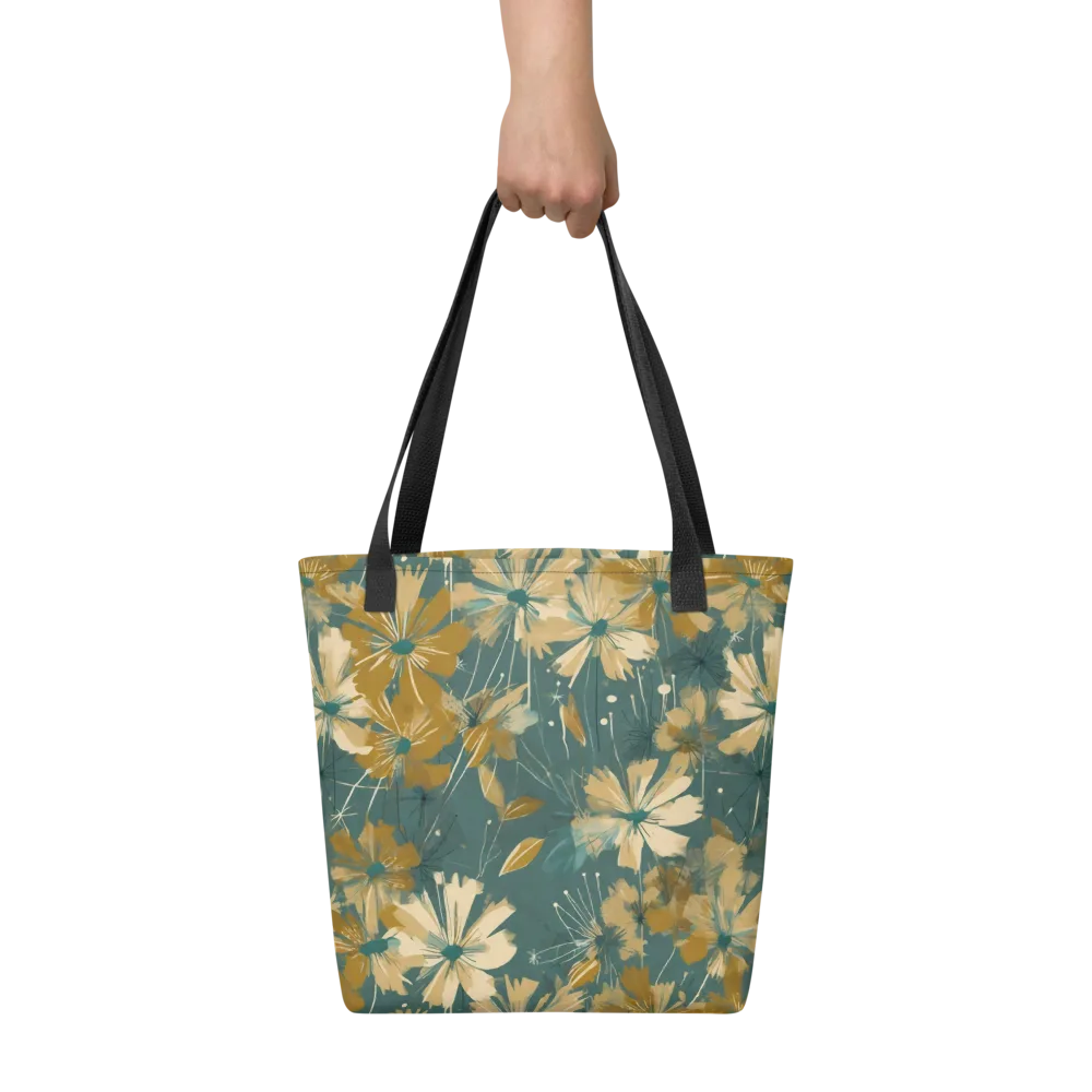 Gilded Bloom on Tote Bag — Front