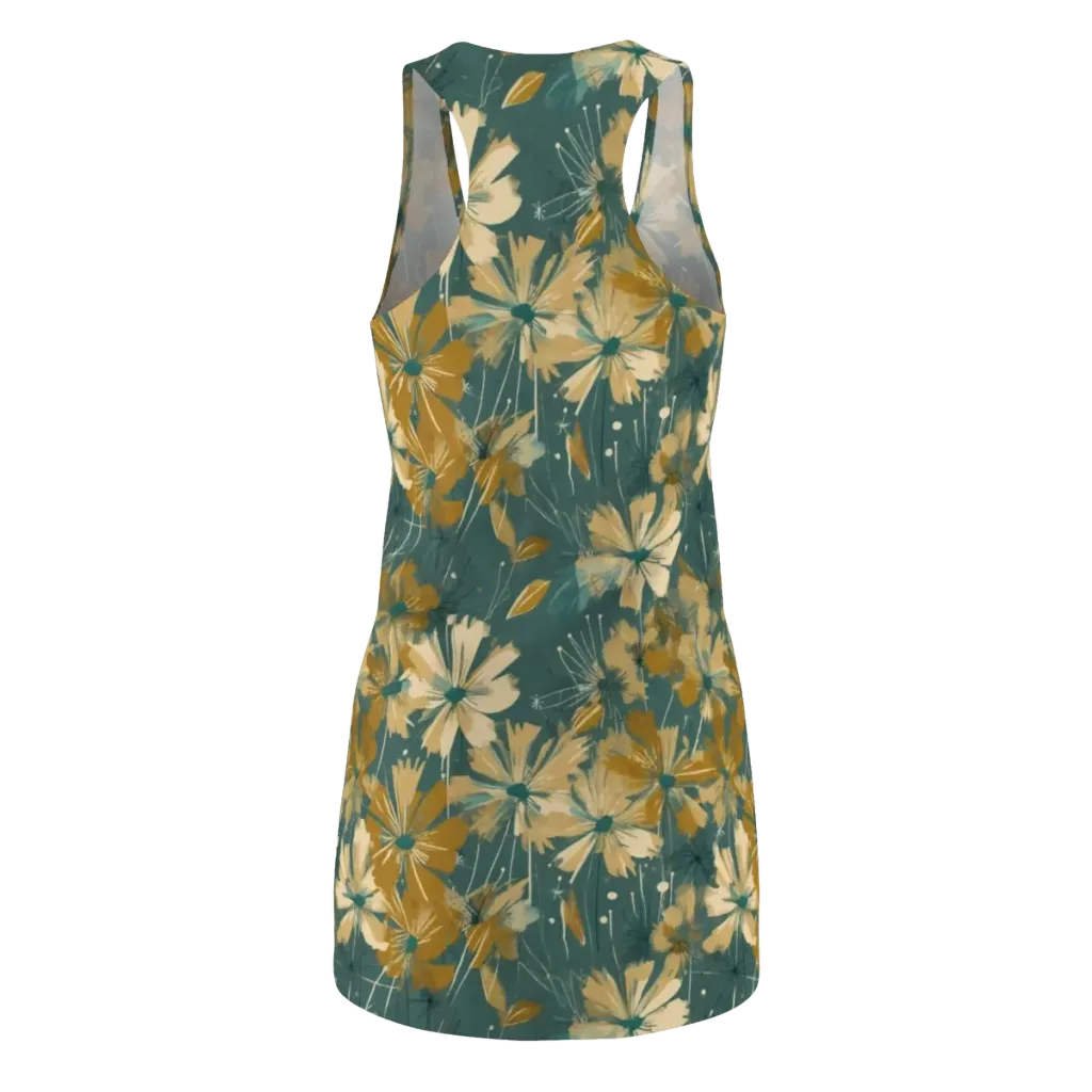 Gilded Bloom on Racerback Dress — Back