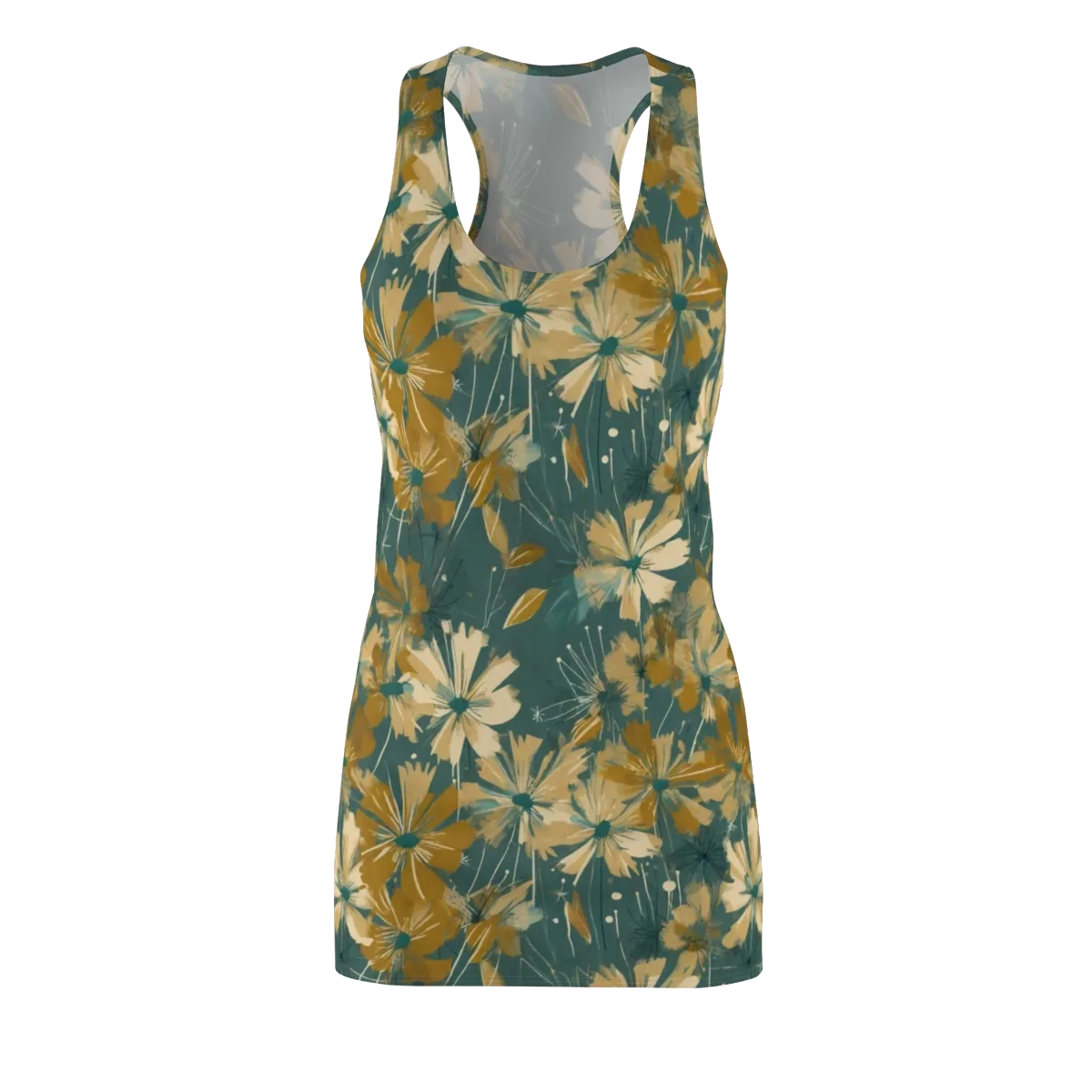 Gilded Bloom on Racerback Dress — Front