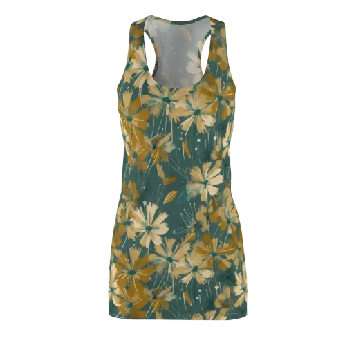 Gilded Bloom on a Racerback Dress
