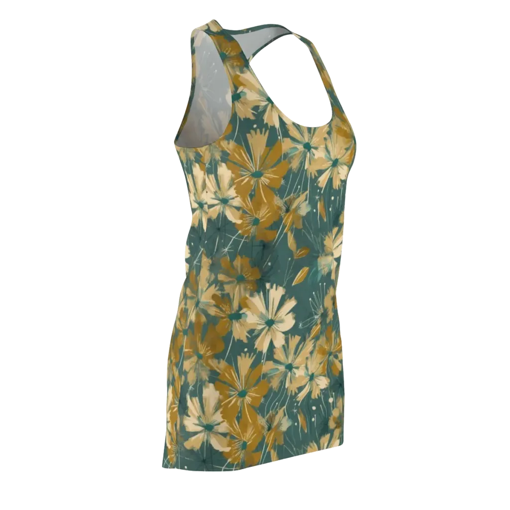 Gilded Bloom on Racerback Dress — Front Side