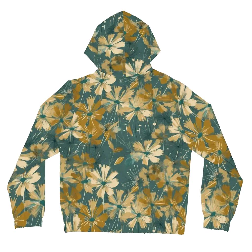 Gilded Bloom on Women's Full-Zip Hoodie — Back