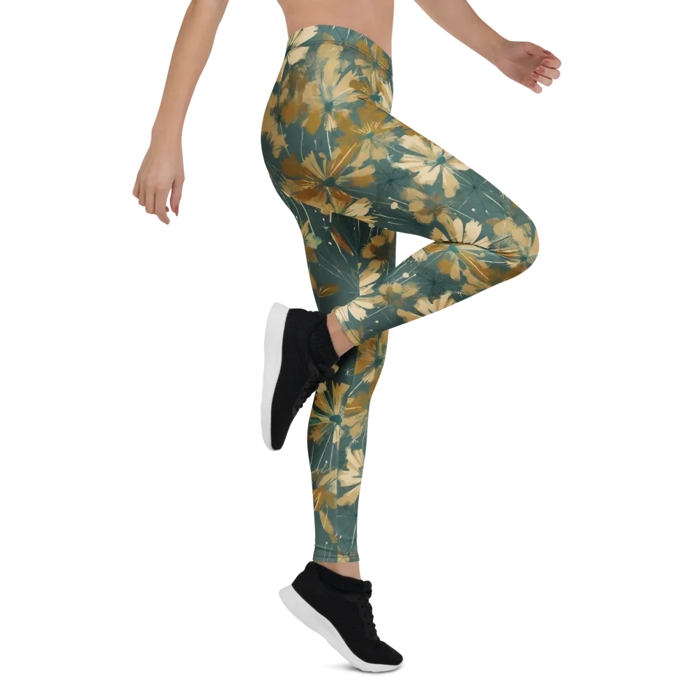 Gilded Bloom on Leggings — Right