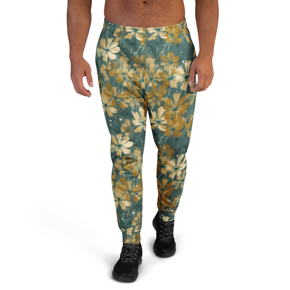Gilded Bloom on Men's Joggers — Front