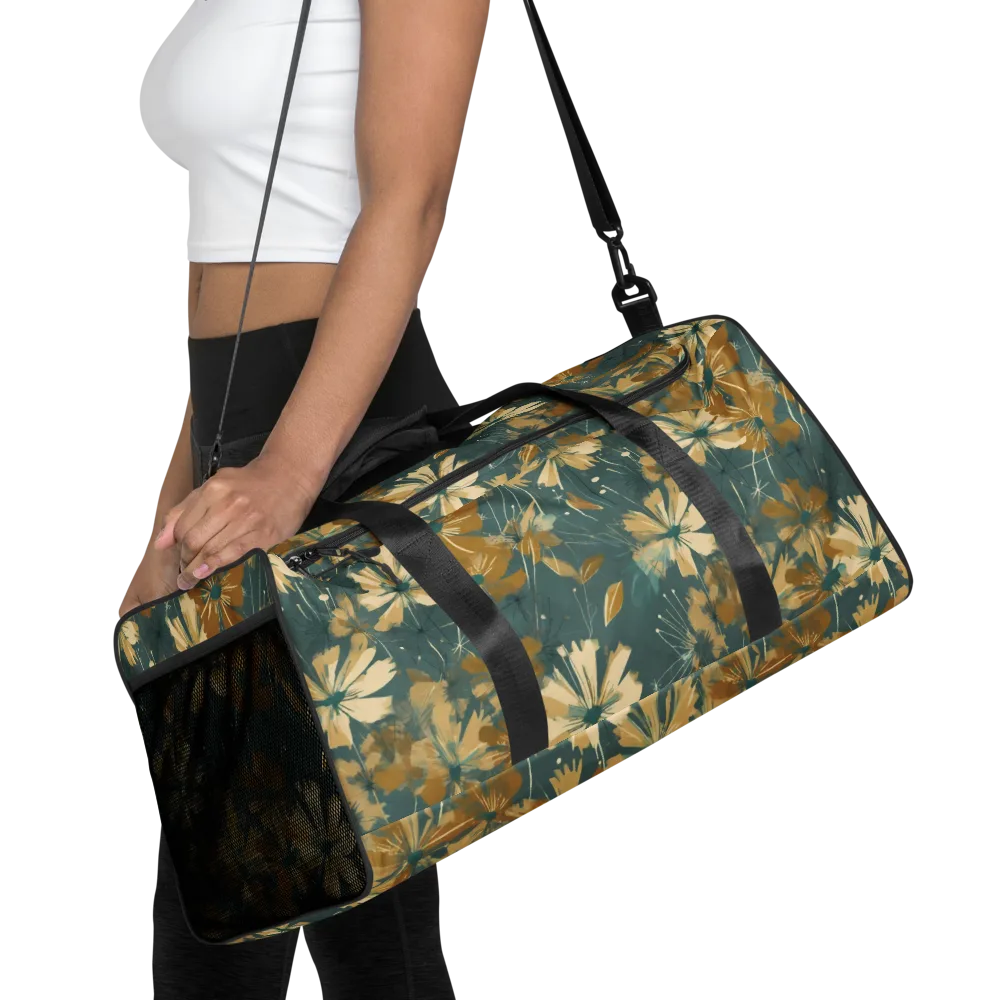 Gilded Bloom on Duffle Bag — Front