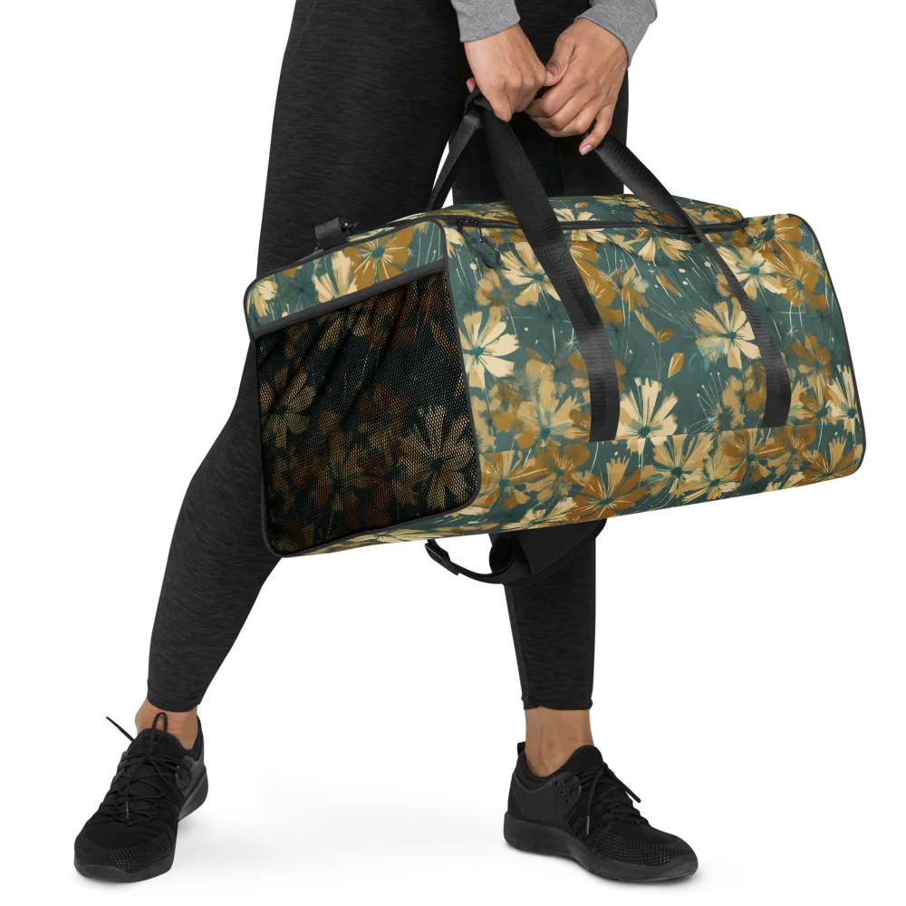 Gilded Bloom on Duffle Bag — Right Front