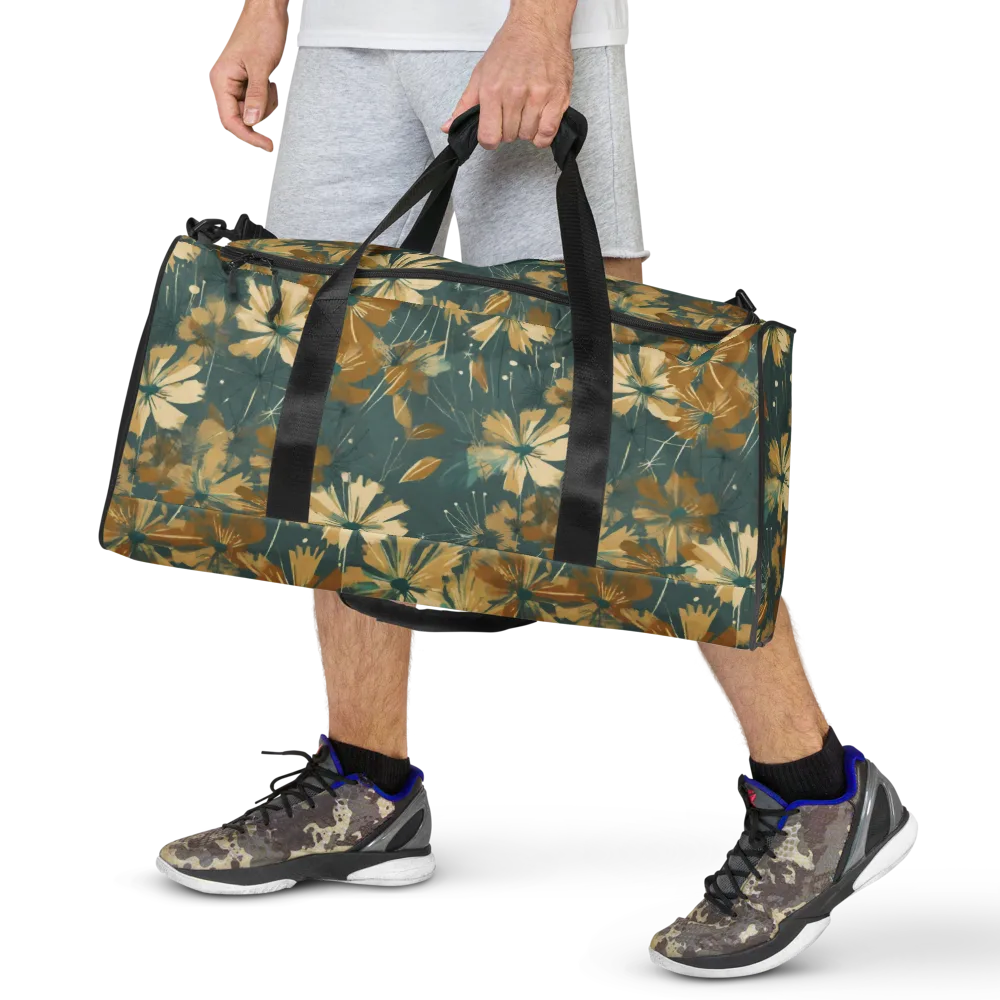Gilded Bloom on Duffle Bag — Front