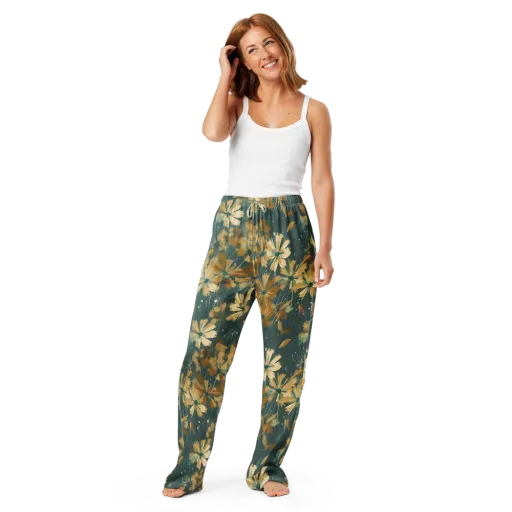 Gilded Bloom on a Women's Pajama Pants