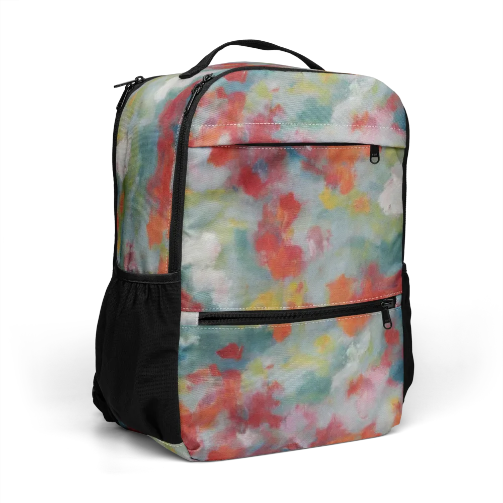 Watercolor Reverie on Utility Backpack — Right Front