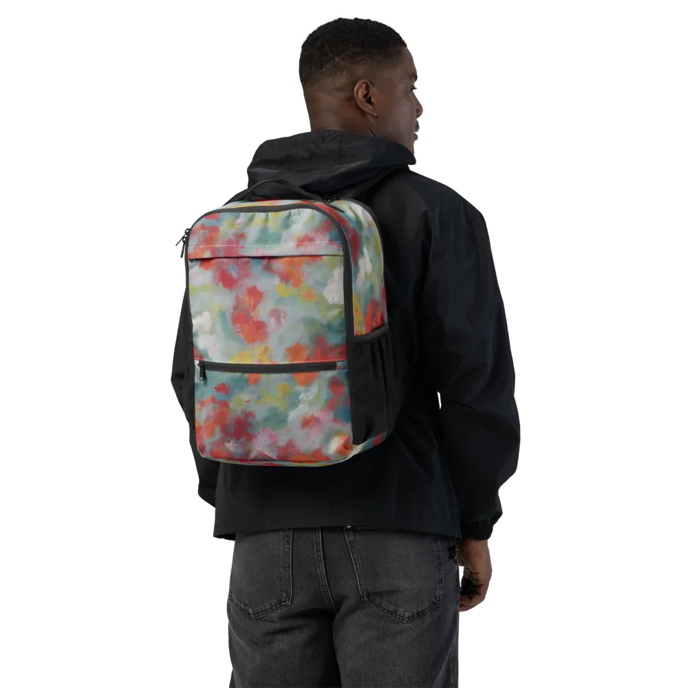 Watercolor Reverie on Utility Backpack — Back