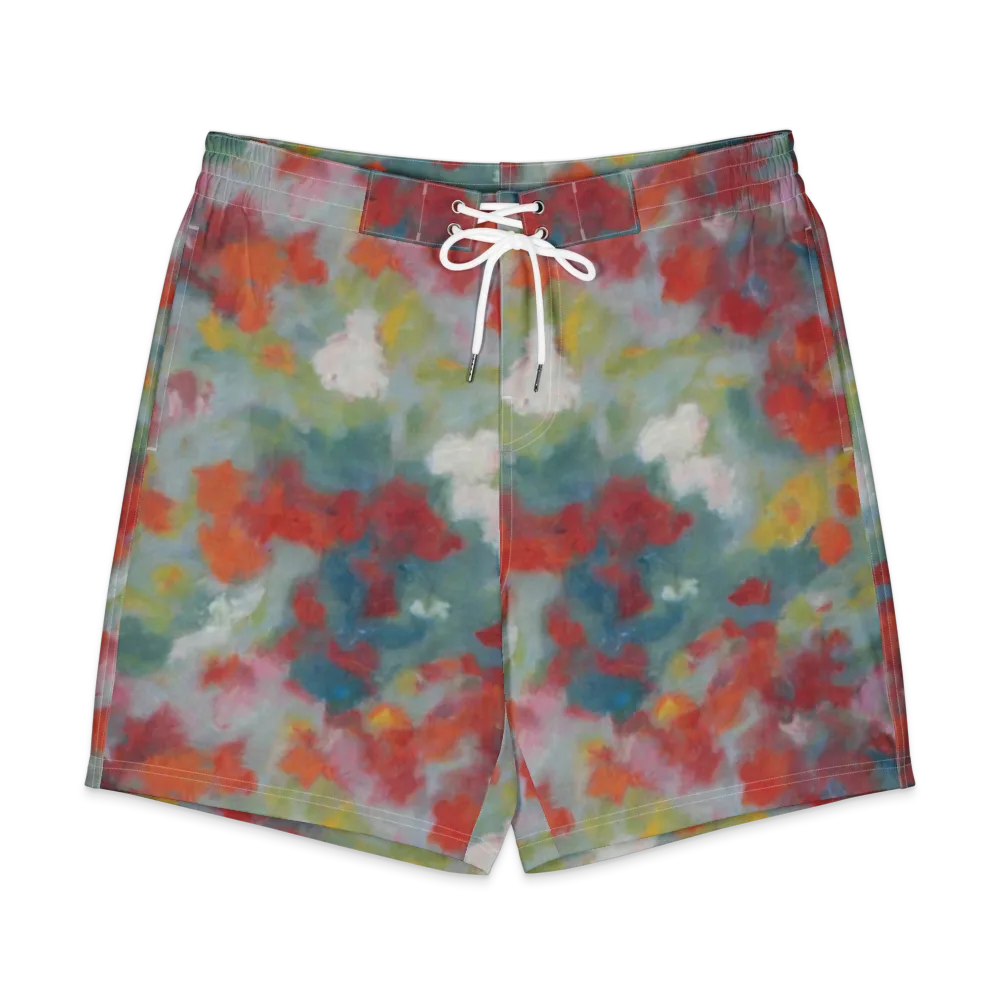 Watercolor Reverie on Men's Board Shorts — Front