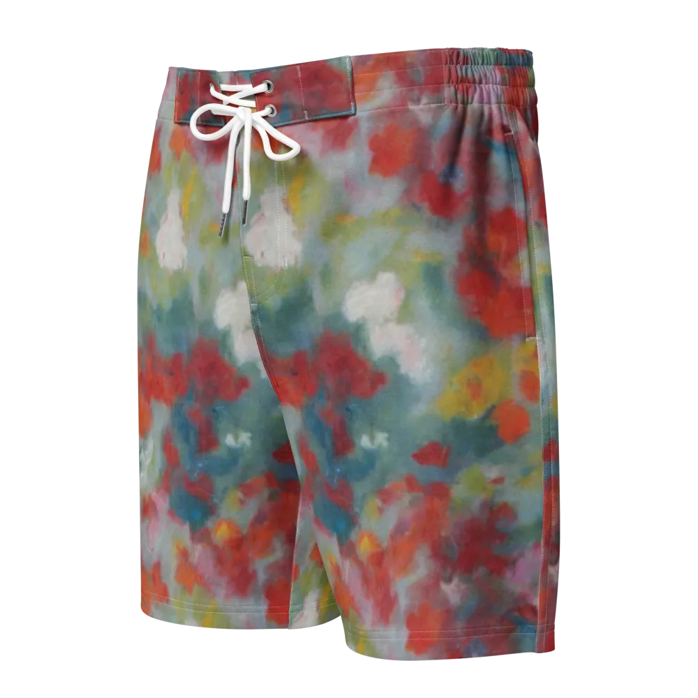 Watercolor Reverie on Men's Board Shorts — Front