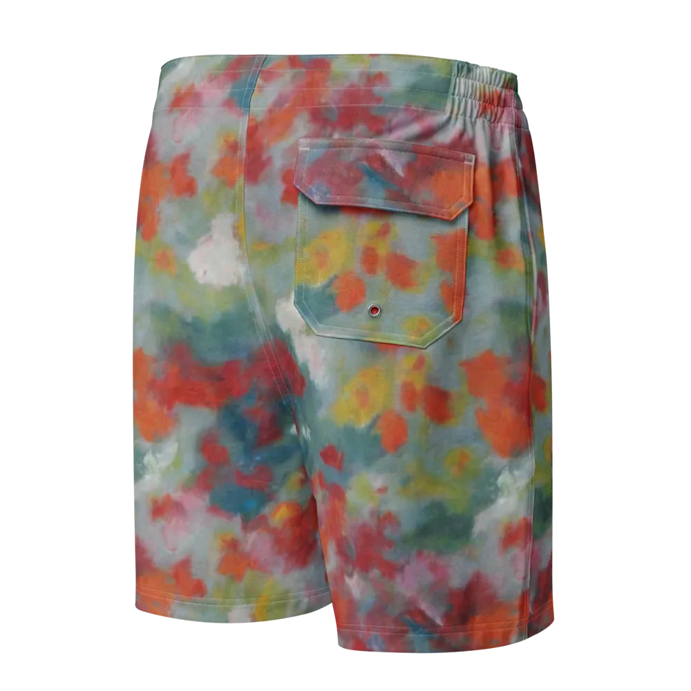 Watercolor Reverie on Men's Board Shorts — Back