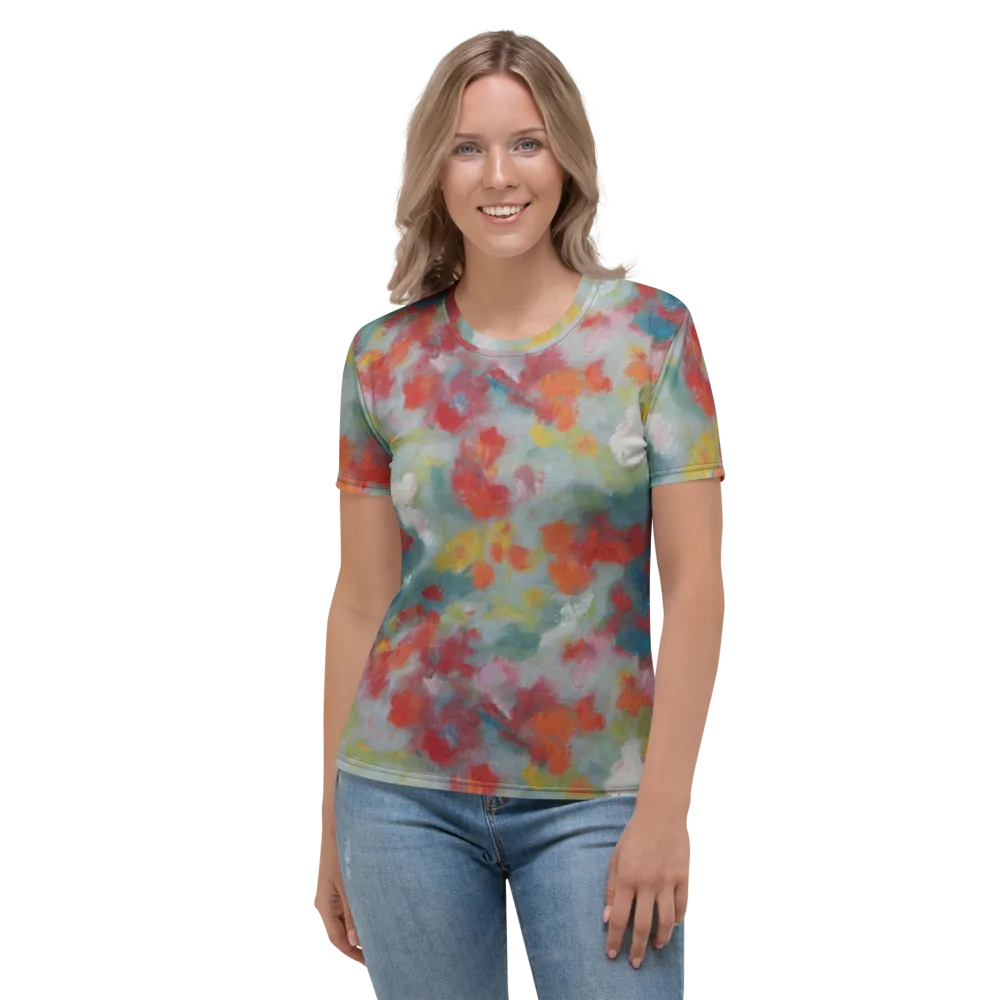 Watercolor Reverie on Women's Crew Neck T-Shirt — Front