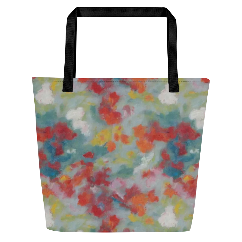 Watercolor Reverie on Large Tote Bag W/ Pocket — Front