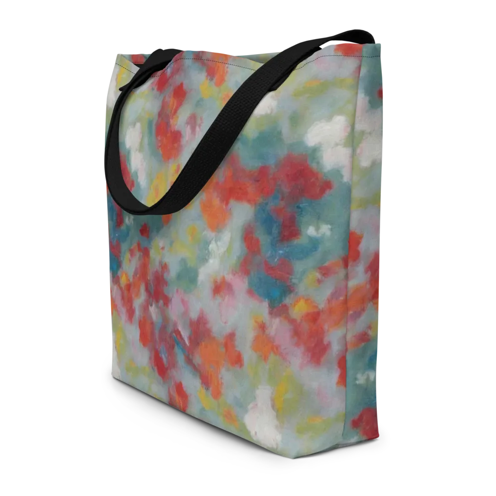 Watercolor Reverie on Large Tote Bag W/ Pocket — Front