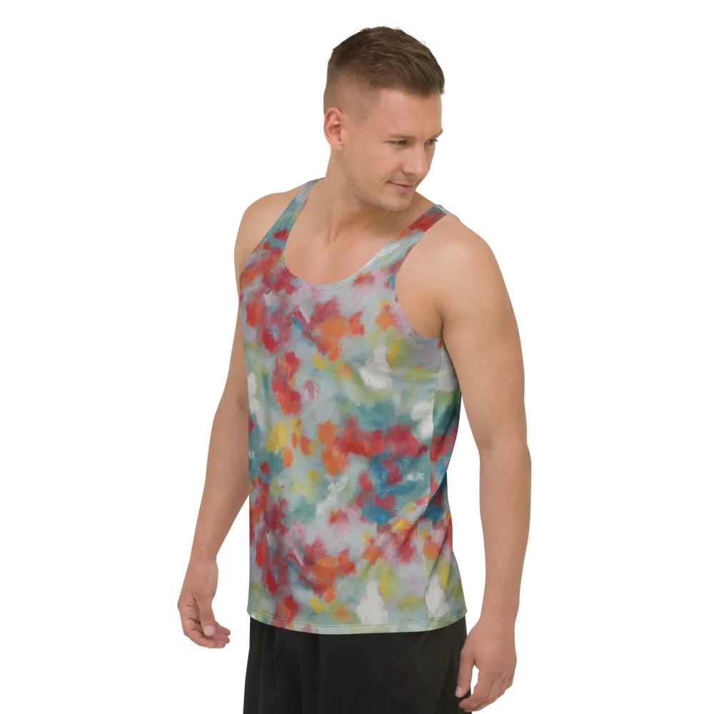 Watercolor Reverie on Men's Tank Top — Left Front