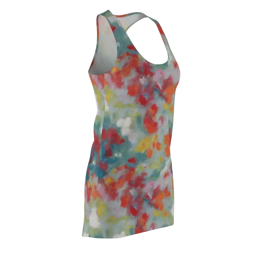 Watercolor Reverie on Racerback Dress — Front Side
