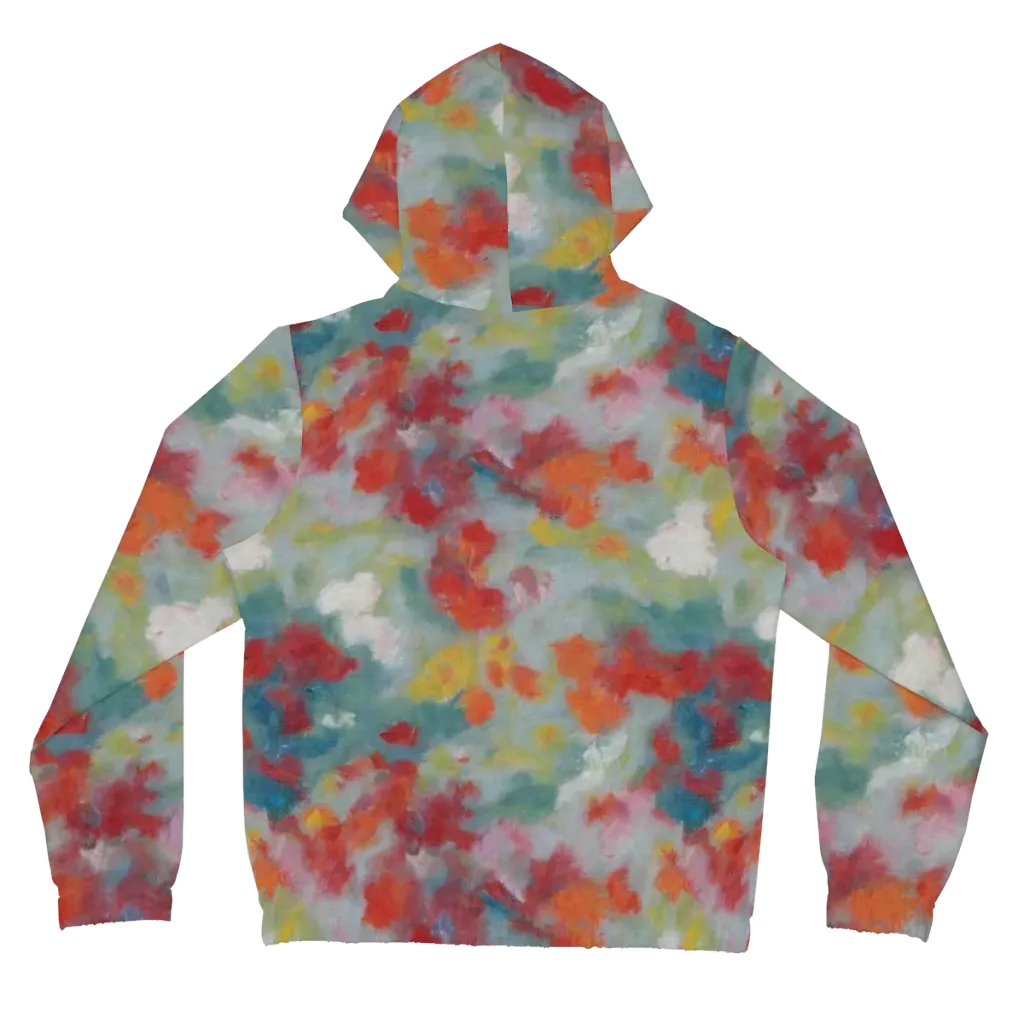 Watercolor Reverie on Women's Full-Zip Hoodie — Back