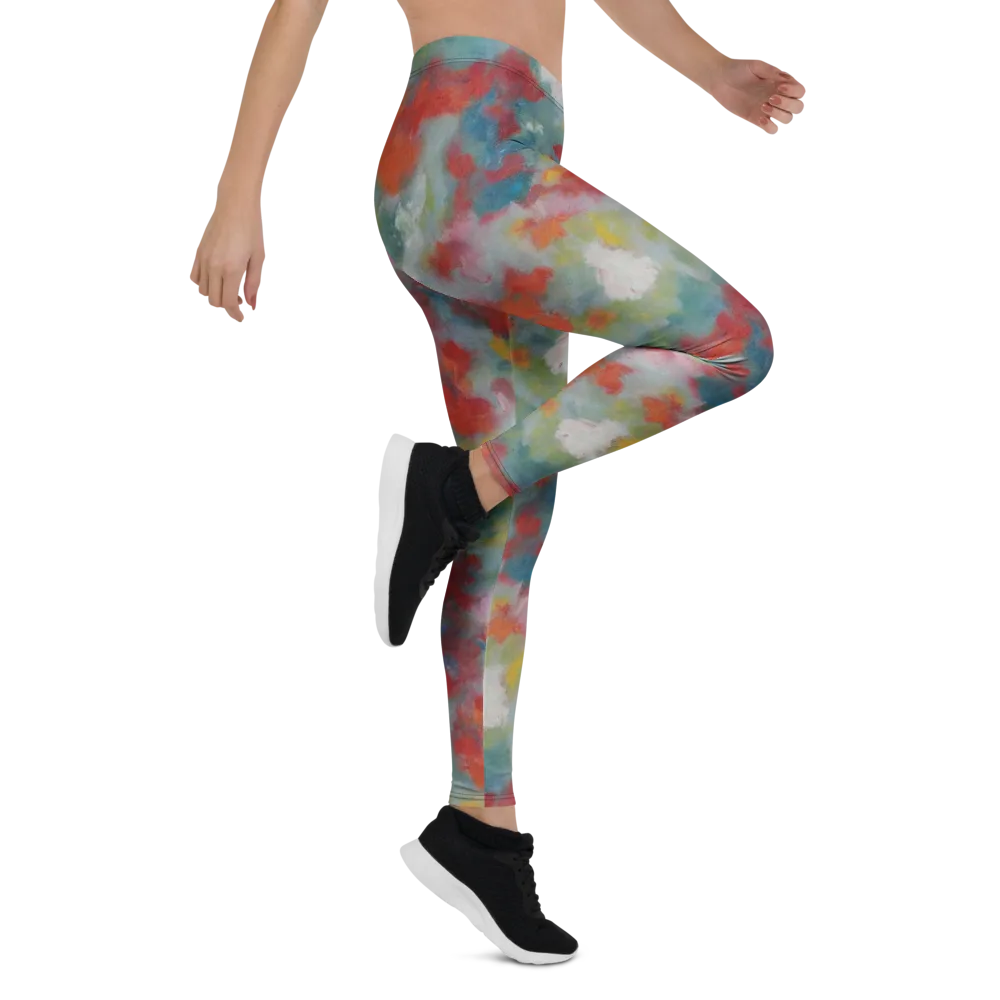 Watercolor Reverie on Leggings — Right