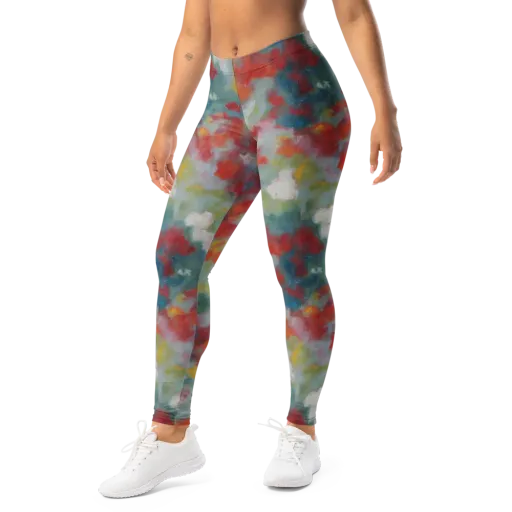 Watercolor Reverie on a Leggings