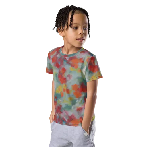 Watercolor Reverie on a Kids Crew Neck T-Shirt