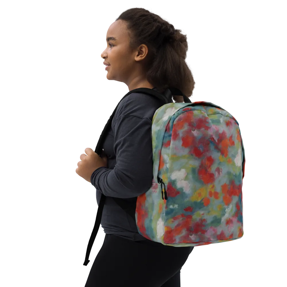 Watercolor Reverie on Minimalist Backpack — Right Front