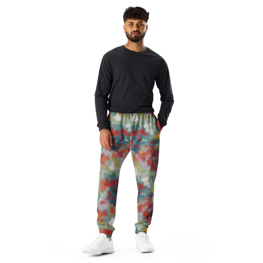 Watercolor Reverie on Men's Joggers — Front