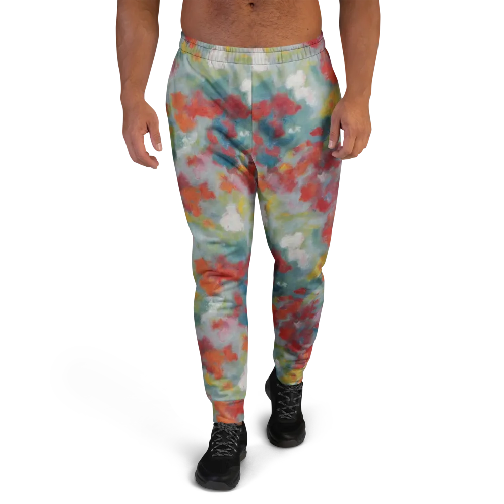 Watercolor Reverie on Men's Joggers — Front
