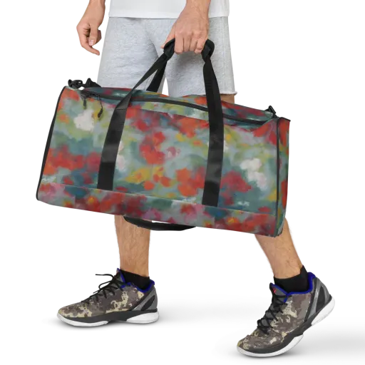Watercolor Reverie on a Duffle Bag