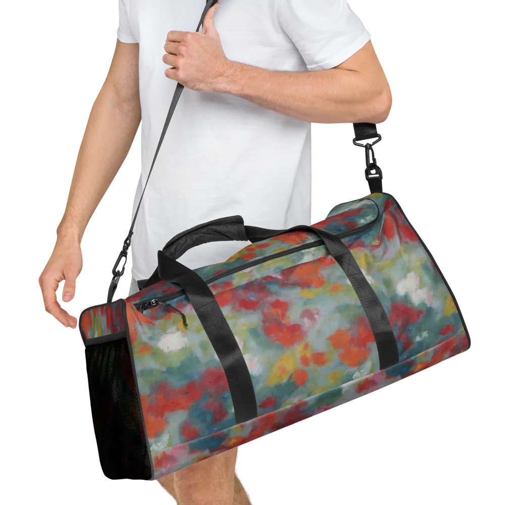 Watercolor Reverie on Duffle Bag — Right Front