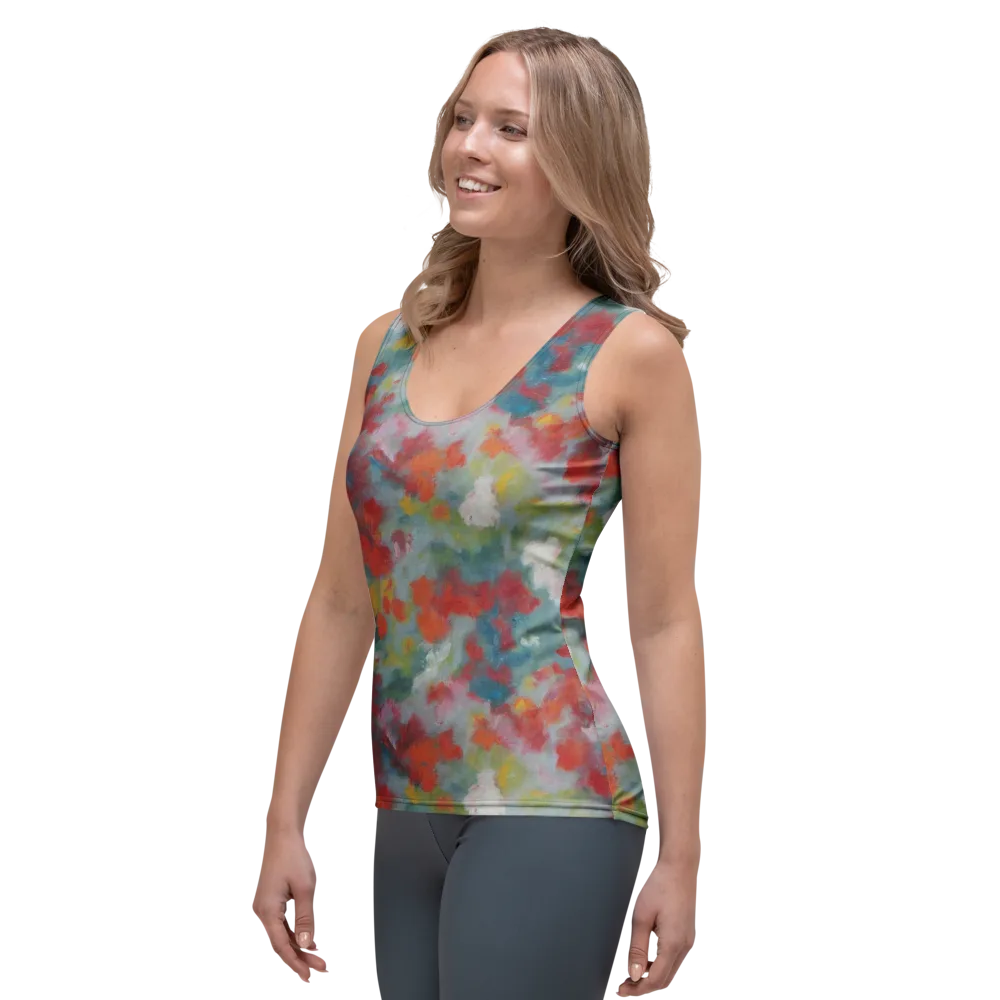 Watercolor Reverie on Women's Tank Top — Left Front