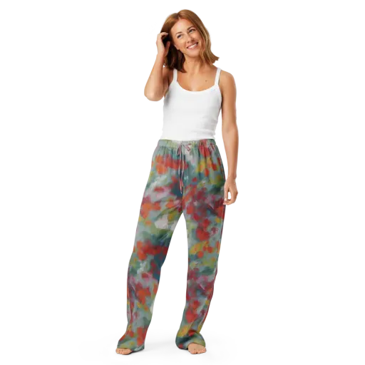 Watercolor Reverie on a Women's Pajama Pants